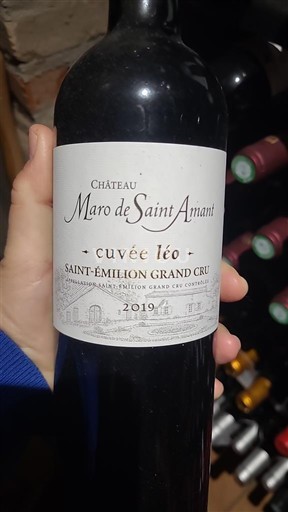 Bordoja Saint-Émilion Grand Cru Grand Cru Château Maro de Saint Amant Léo 2019