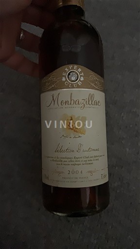 Vinuri Blanc moelleux Sélection d'Automne Experts Club 2004 Franța Sud-Vest Monbazillac AOC