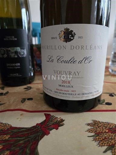 Valea Loarei Vouvray Bourillon Dorléans La Coulée d'Or 2018