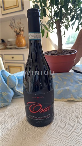 Puglia Primitivo di Manduria Vinosia Orus 2020