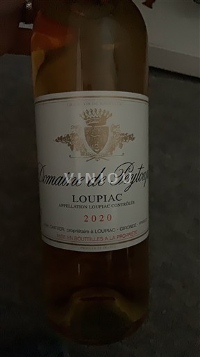 Bordeaux Loupiac Domaine Peytoupin 2020