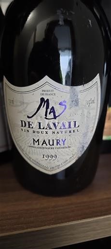 Vinuri Rouge sec Mas de Lavail 1999 Franța Roussillon Maury AOC