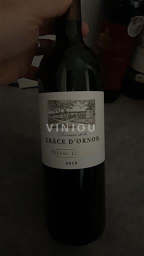 Wines Rouge sec Domaine La Grâce d'Ornon 2018 France Bordeaux Pessac-Léognan AOC