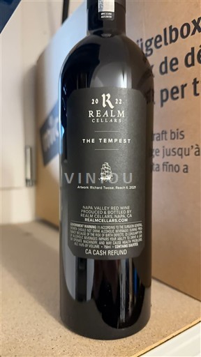 AVA kaliforniane Napa Valley Realm Cellars The Tempest 2022
