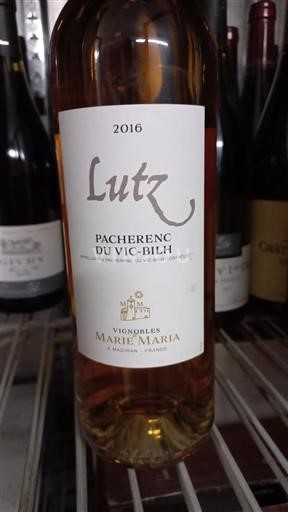 Sud-Vest Pacherenc-du-vic-bilh Vignobles Marie Maria Lutz 2016