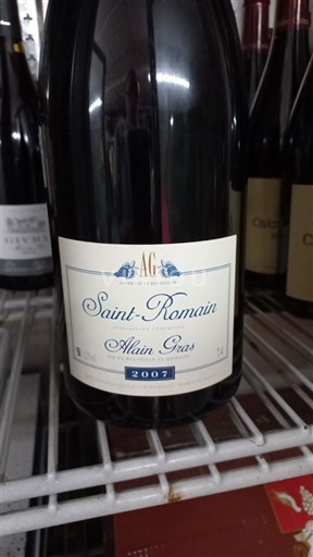 Burgundia Saint-Romain Alain Gras 2007