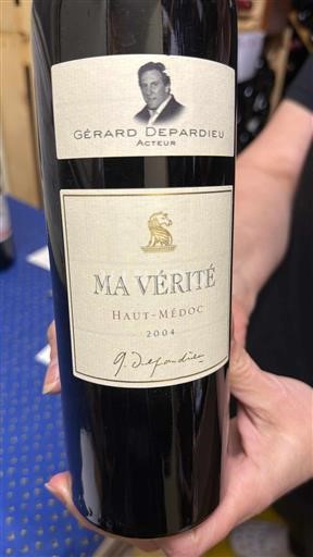 Bordeaux Haut-Médoc Ma Vérité Gérard Depardieu 2004