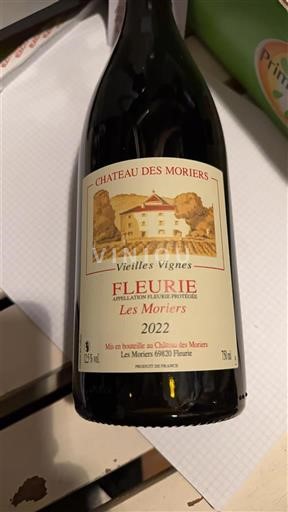 Vinuri Rouge sec Les Moriers Vieilles Vignes Château Moriers 2022 Franța Beaujolais Fleurie AOC