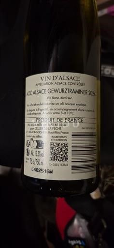 Alsace Not Specified Cave de la Féeht Gewurztraminer 2024