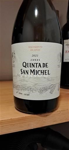 Vinuri Rouge sec Malvasiento de Janas Quinta de San Michel 2021 Italia Sardinia Nespecificat DOC