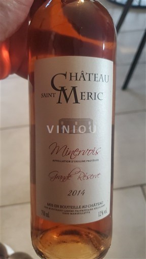 Languedok Minervois Château Saint Meric Grande Réserve 2014