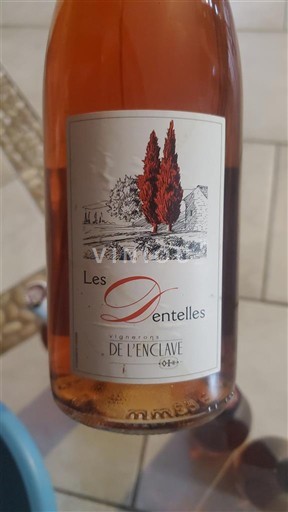 Vina Rosé sec Les Dentelles Vignerons de l'Enclave 2014 Francija Rona dolina Côtes-du-Rhône AOC