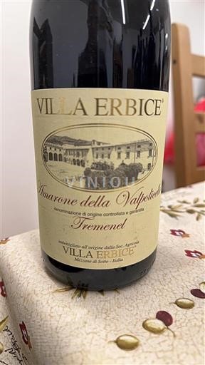 Venetia Amarone della Valpolicella Villa Erbice Tremenel 2016