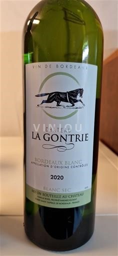 Bordoja Bordeaux e bardhë Château La Gontrie 2020