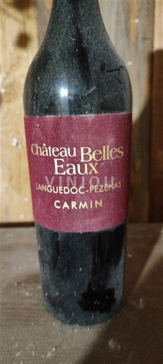 Languedok Languedoc Pézenas Château Belles Eaux Carmin 2018