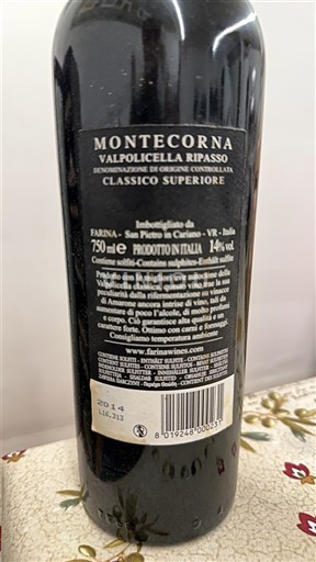 Venetia Valpolicella Ripasso Farina Montecorna 2014