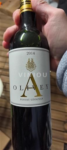Vinuri Rouge sec Olivier 2014 Franța Bordeaux Pessac-Léognan AOC