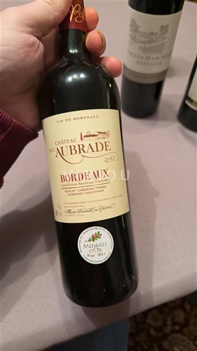 Bordoja Bordo Château L'Aubrade 2012