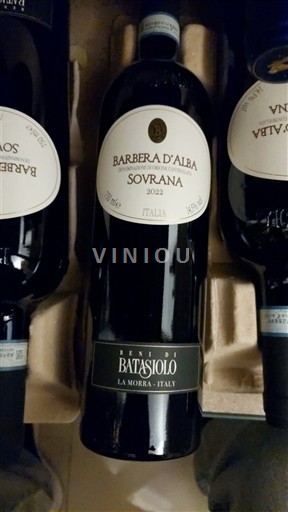 Rượu vang Rouge sec Sovrana Beni di Batasiolo 2022 Ý Piemonte Barbera d'Alba DOC
