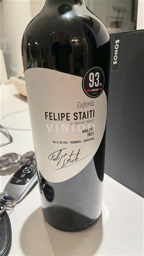 Mendoza Valle de Uco Felipe Staiti Euforia 2021