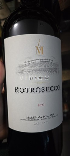 Vinuri Rouge sec Botrosecco Le Mortelle 2023 Italia Toscana Brunello di Montalcino DOCG