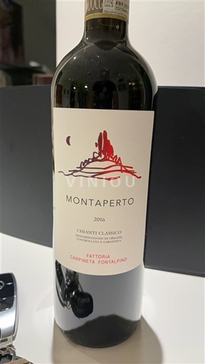 Vinuri Rouge sec Montaperto Fattoria Carpineta Fontalpino 2016 Italia Toscana Chianti Classico DOCG