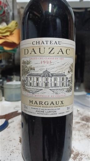 Bordeaux Margaux Grand Cru Château Dauzac 1995