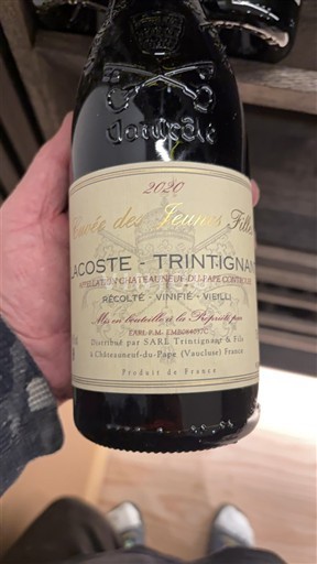 Rhône Valley Châteauneuf-du-Pape Lacoste Trintignant Comte des Jeunes Filles 2020