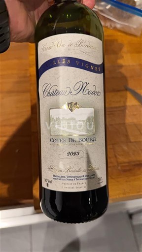 Bordo Кот-де-Бур Château Nodot Les Vignes 2023