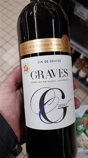 Vinuri Rouge sec La Cave d'Augustin Florent 2023 Franța Bordeaux Graves AOC
