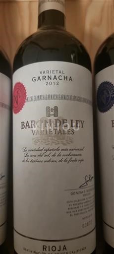 La Rioja Rioja Baron de Ley Varietales Garnacha 2012