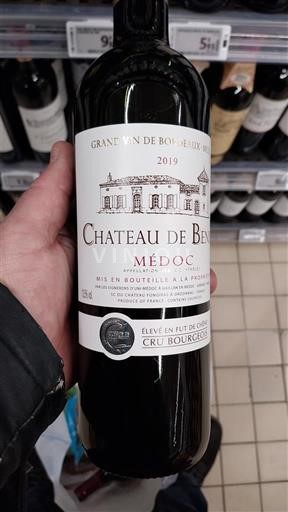 Vinuri Rouge sec Château Beneyt 2019 Franța Bordeaux Médoc AOC
