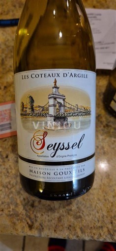 Vinuri Blanc sec Les Coteaux d'Argile Maison Goux Non millésimé Franța Savoia și Bugey Seyssel AOC