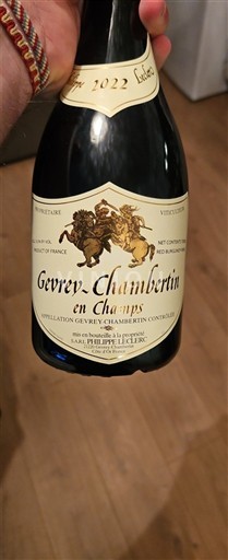 Burgundija Dževre-Šamberten Sarl Philippe Leclerc En Champs 2022