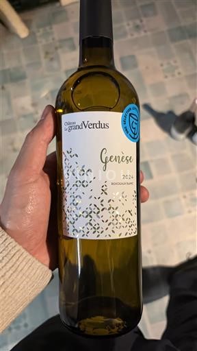 Bordo Бордо бели Château Le Grand Verdus Genèse 2024