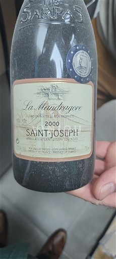 Rhônedalen Saint-Joseph Domaine Sarrat La Mandragore 2000