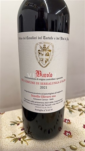 Piemonte Barolo Sorelle Olivero ssa Del Comune di Serralunga d'Alba 2021