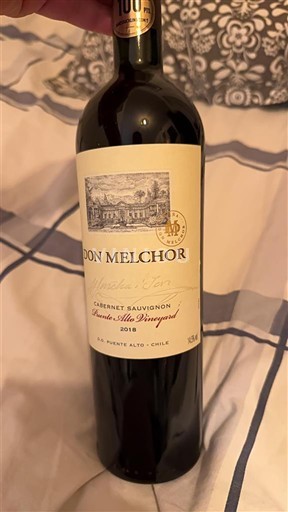 Valea Maipo Maipo Alto Don Melchor Cabernet Sauvignon Puente Alto Vineyard 2018