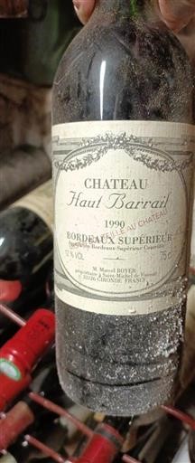 Bordeaux Bordeaux superior Château Haut Barrail 1990