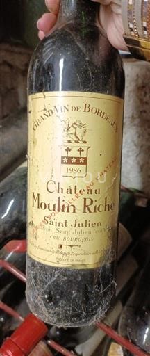 Bordeaux Saint-Julien Château Moulin Riche 1986