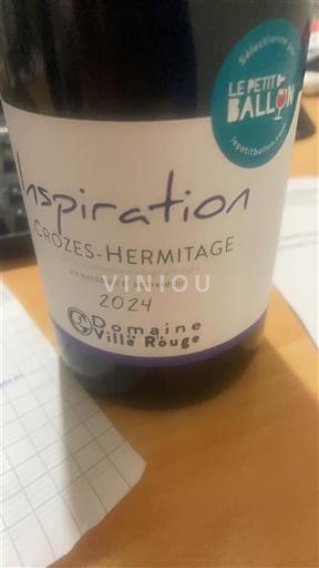 Lugina e Ronës Crozes-hermitage Domaine La Ville Rouge Inspiration 2024