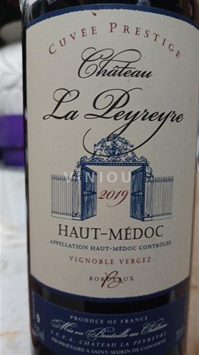 Bordeaux Haut-Médoc Château La Peyre Prestige 2019