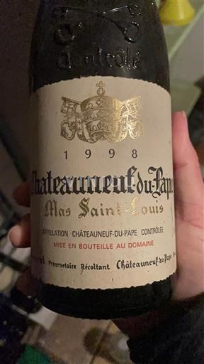 Rona dolina Châteauneuf-du-Pape Mas Saint-Louis 1998