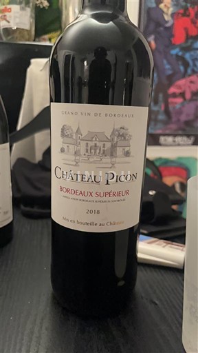 Bordeaux Bordeaux supérieur Château Picon 2018