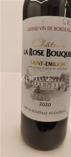 Bordeaux Saint-Émilion Château La Rose Bouquet 2020