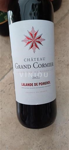 Bordeaux Lalande-de-Pomerol Château Grand Cormier 2022