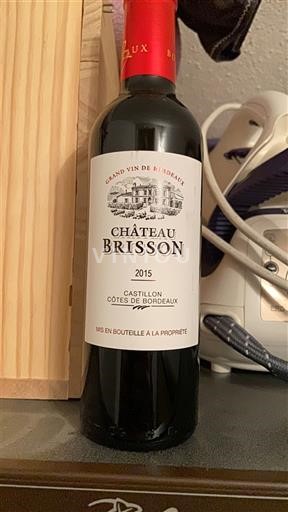 Bordo Кастијон Кот де Бордо Château Brisson 2015