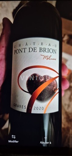 Vinuri Rouge sec Mémoire Château Pont de Brion 2020 Franța Bordeaux Graves AOC