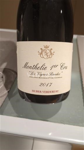 Burgundia Monthélie Premier Cru Huber Verdereau Les vignes rondes 2017