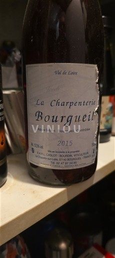 Valea Loarei Bourgueil EARL Caslot La Charpenterie 2015